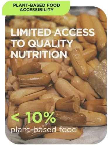 Global problem - limited access to quality nutrition